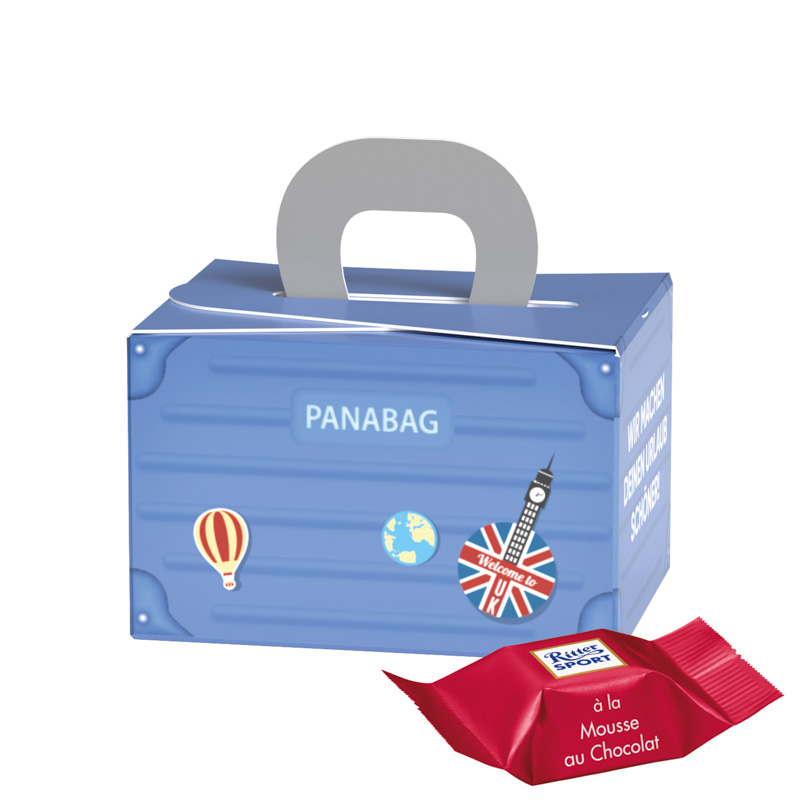 Bild Geschenkbox Mini Koffer, Lindt LINDOR Milchkugeln