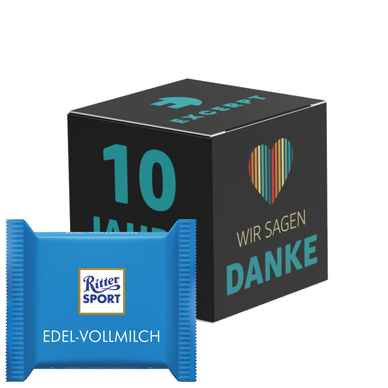 Bild Werbewürfel, Ritter SPORT mini Joghurt