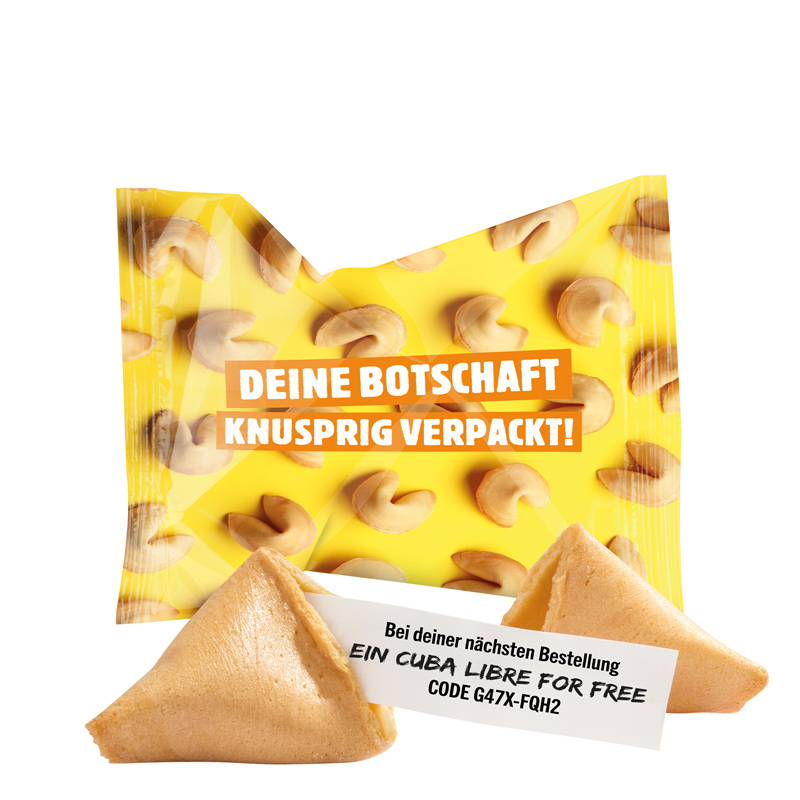 Bild Glückskeks Folie, weiß