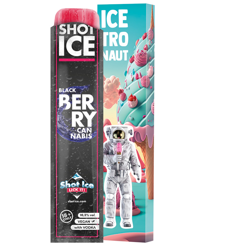 Bild Long Box, Shot Ice - Blue Raspberry 10,5% vol.