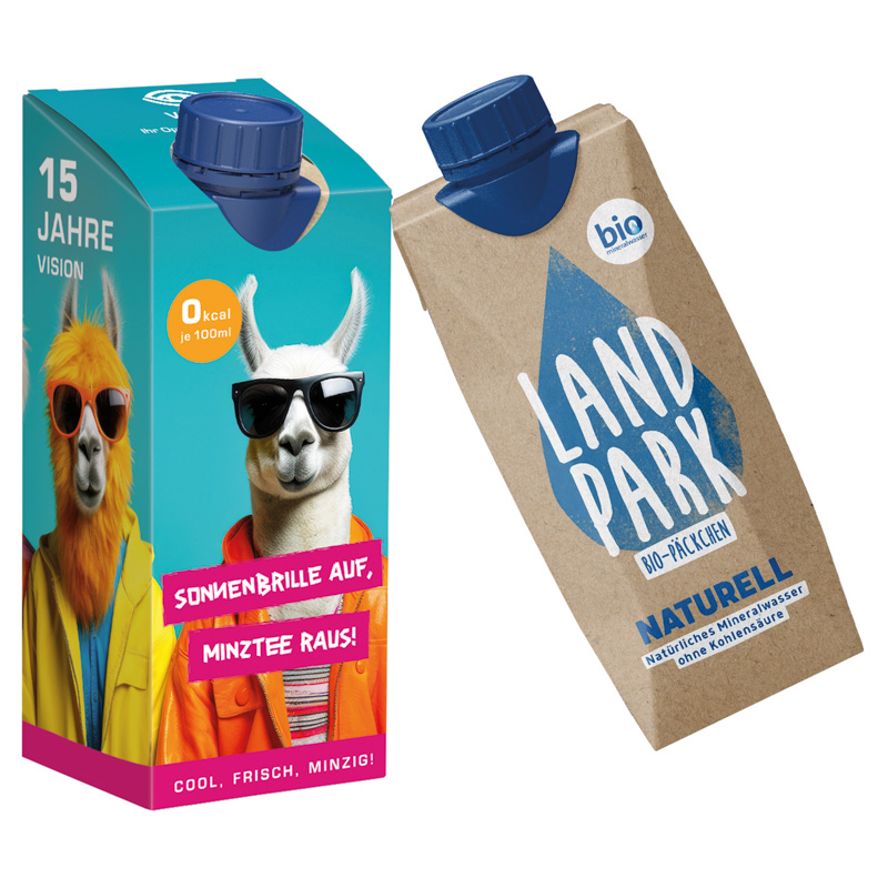 Bild Drink Pack Landpark Mineralwasser naturelle in Werbeverpackung