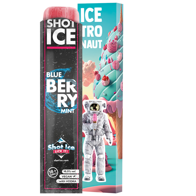 Bild Long Box, Shot Ice - Blue Raspberry 10,5% vol.