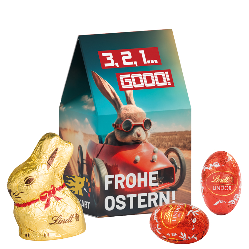 Bild Standbodenbox, Lindt Minieier und Osterhase