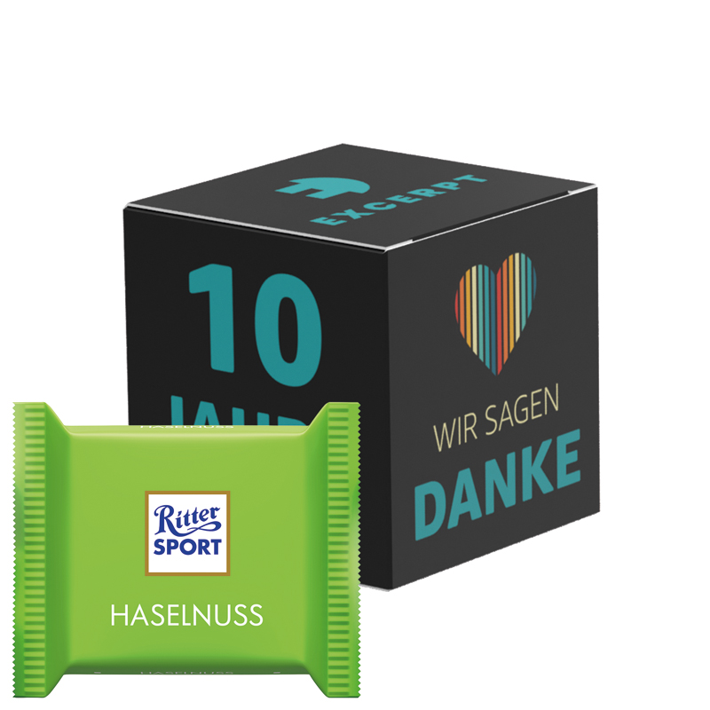 Bild Werbewürfel, Ritter SPORT mini Joghurt