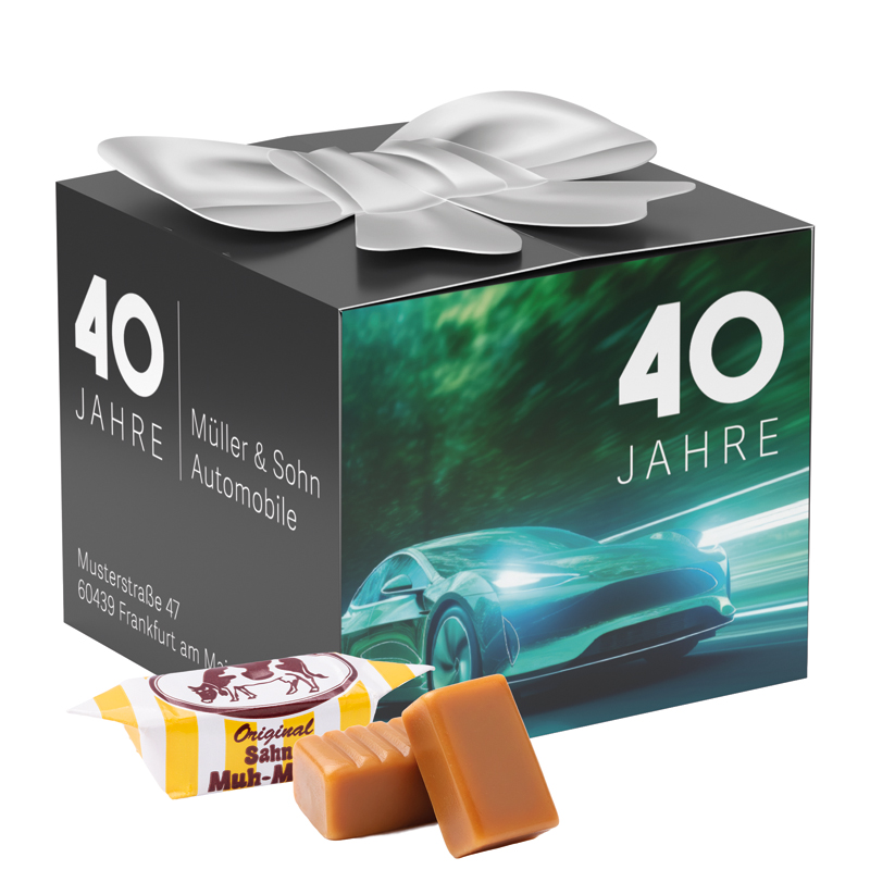 Bild Geschenkbox Midi Schleife, Cavendish & Harvey Double Fruit Bonbons