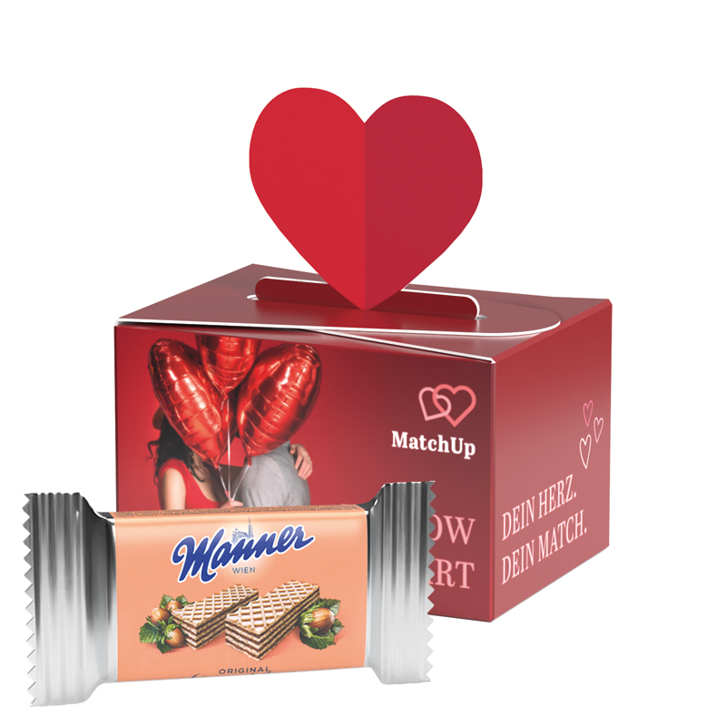 Bild Geschenkbox Mini Herz, Lindt LINDOR Milchkugeln