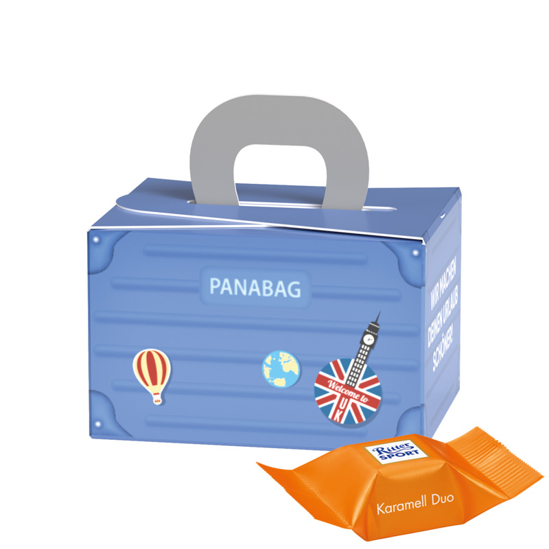 Bild Geschenkbox Mini Koffer, Lindt LINDOR Milchkugeln