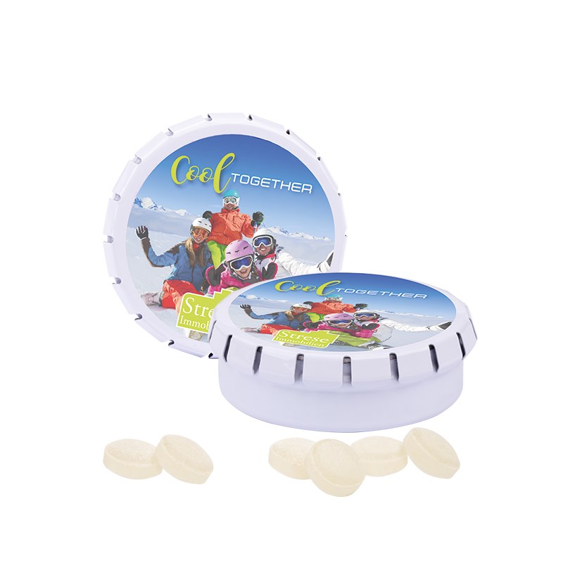 Bild Quick Box, weiß, Mini Bonbons Japanische Minze