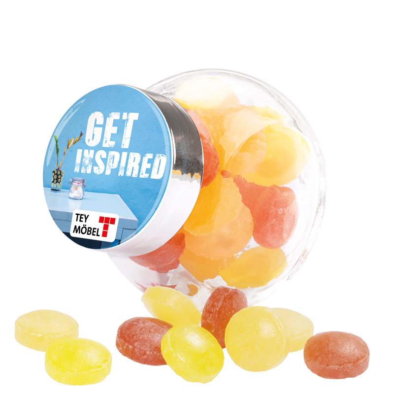 Bild Bonbonglas Mini, Doming, Mini Bonbons Japanische Minze