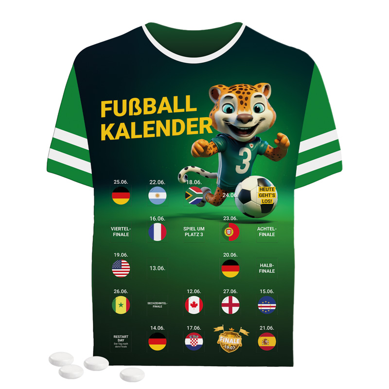 Bild Eventkalender Trikot, Mentos Kaudragee Fruit