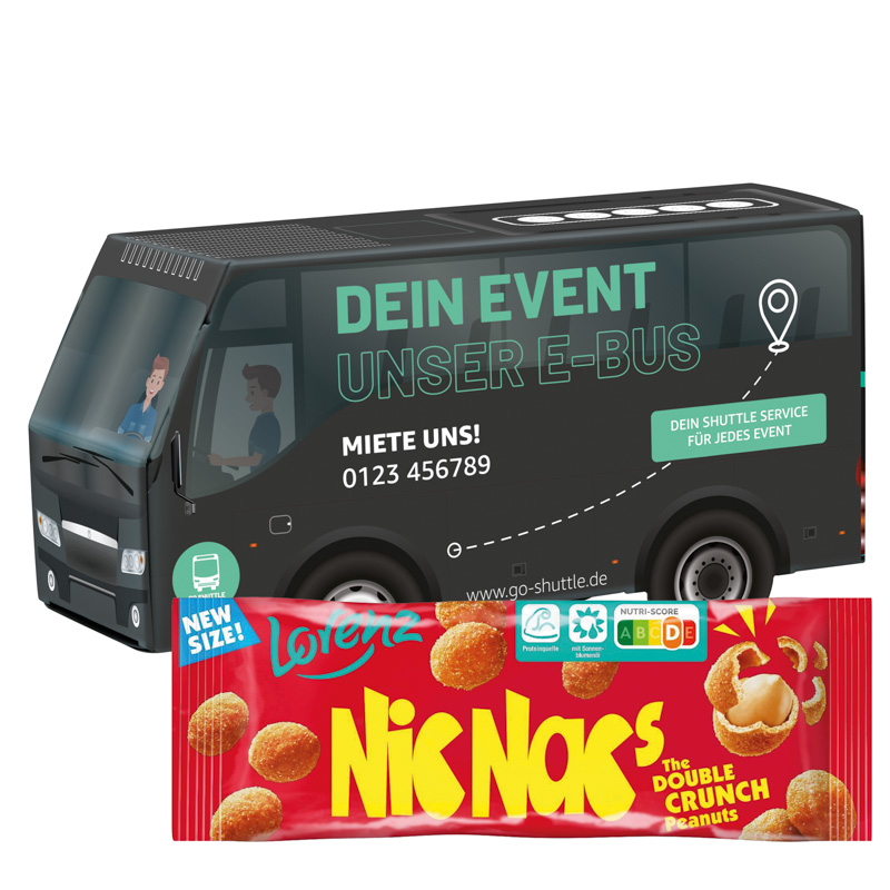 Bild 3D-Präsent Bus, Lorenz Nic Nac's Erdnüsse