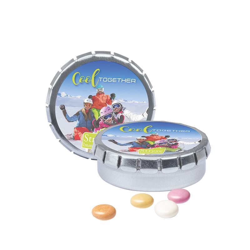 Bild Quick Box, silber, Mentos Kaudragee Fruit