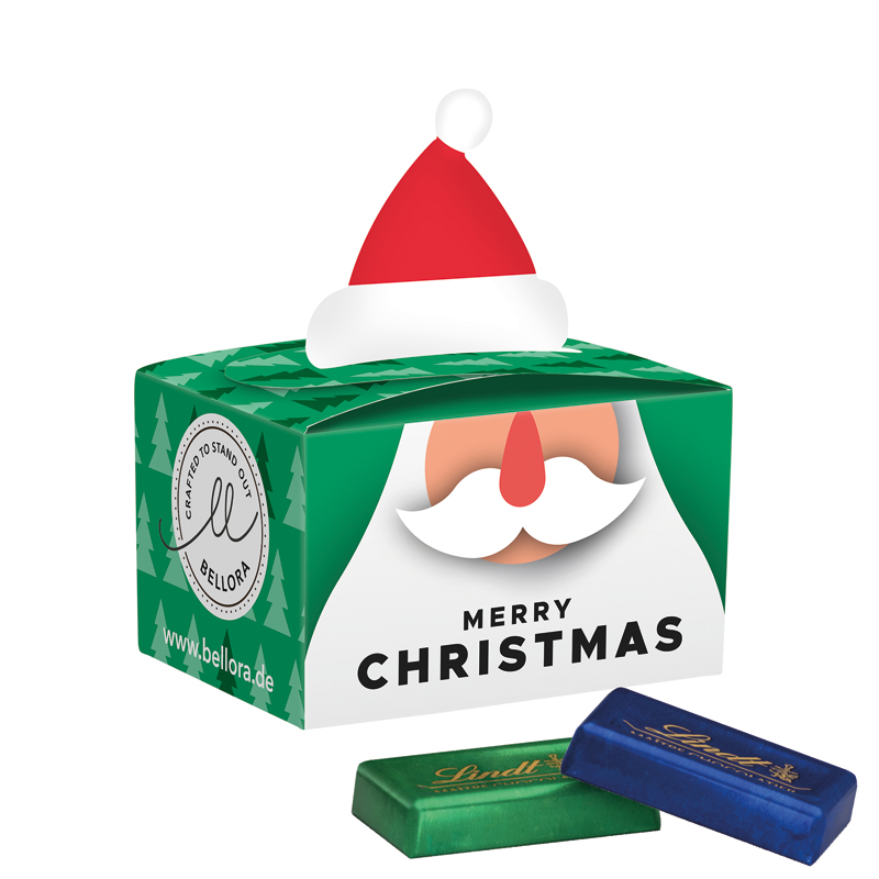 Bild Geschenkbox Mini Tanne, Lindt LINDOR Milchkugel