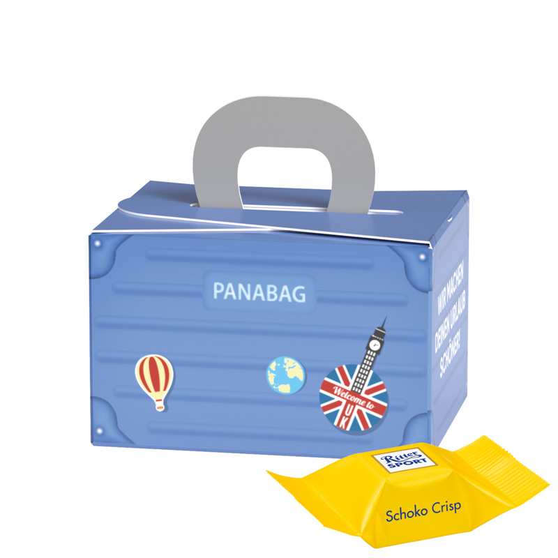 Bild Geschenkbox Mini Koffer, Lindt LINDOR Milchkugeln