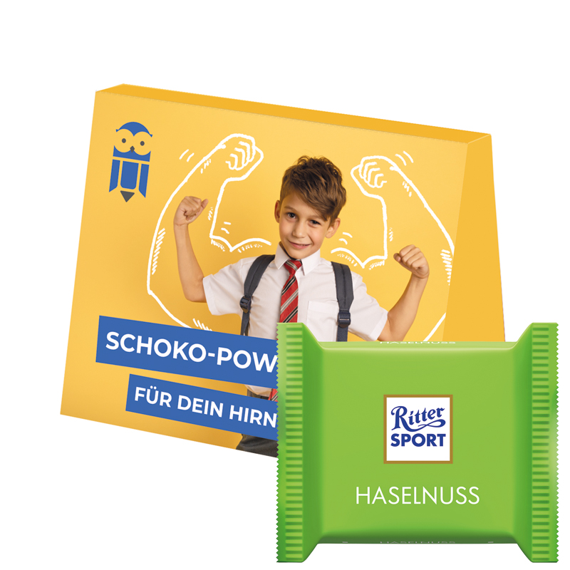 Bild Werbekarte Midi, Ritter SPORT mini Haselnuss