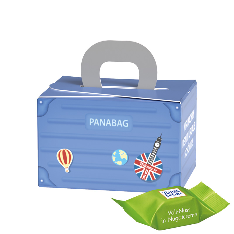 Bild Geschenkbox Mini Koffer, Lindt LINDOR Milchkugeln