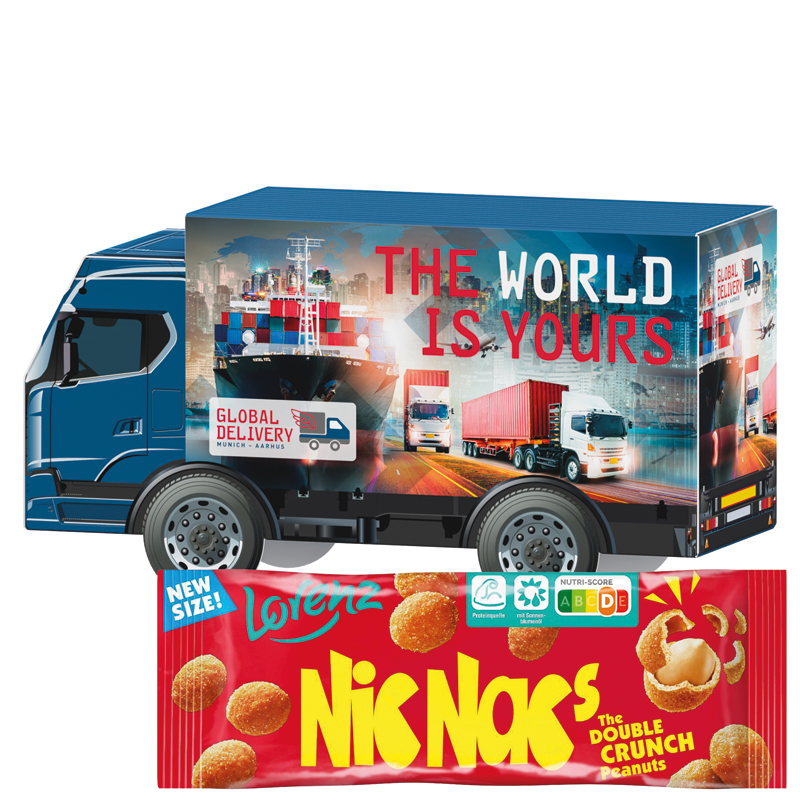 Bild 3D-Präsent LKW, Lorenz Nic Nac's Erdnüsse