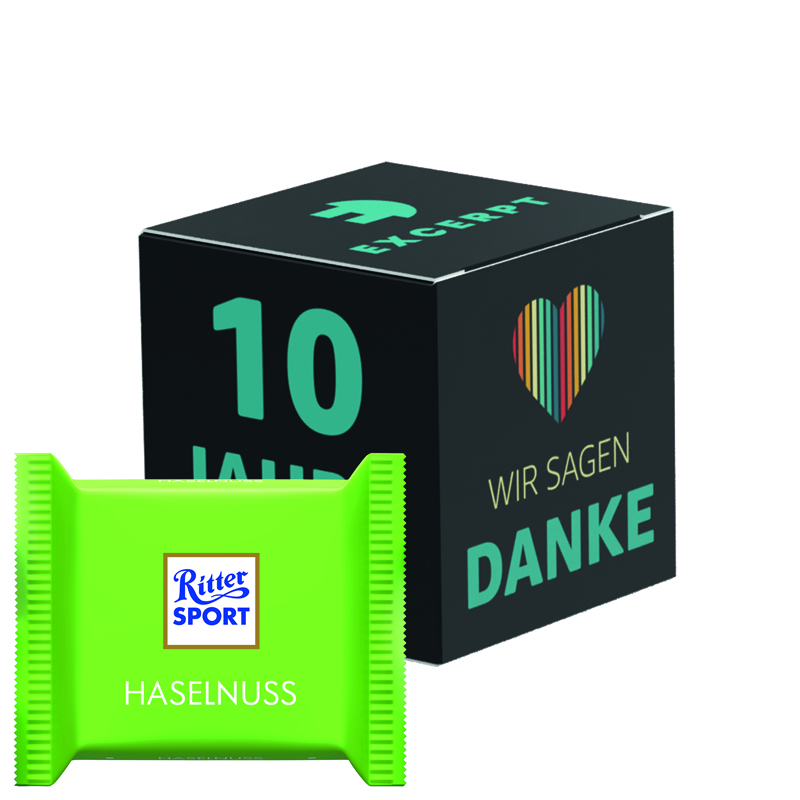 Bild Werbewürfel, Ritter SPORT mini Joghurt