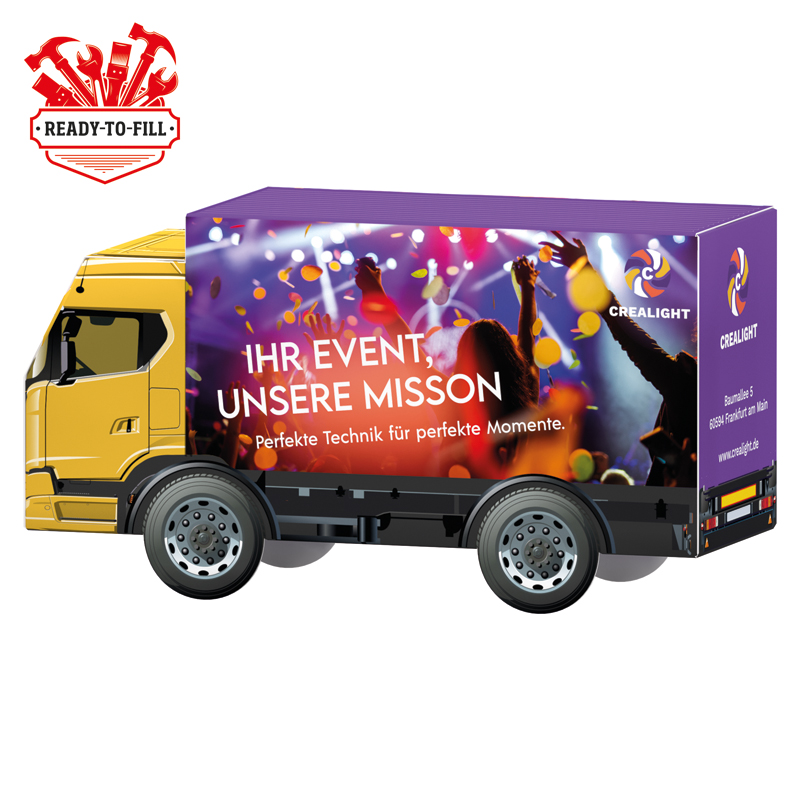 Bild 3D-Präsent LKW, kundengestelltes Füllgut