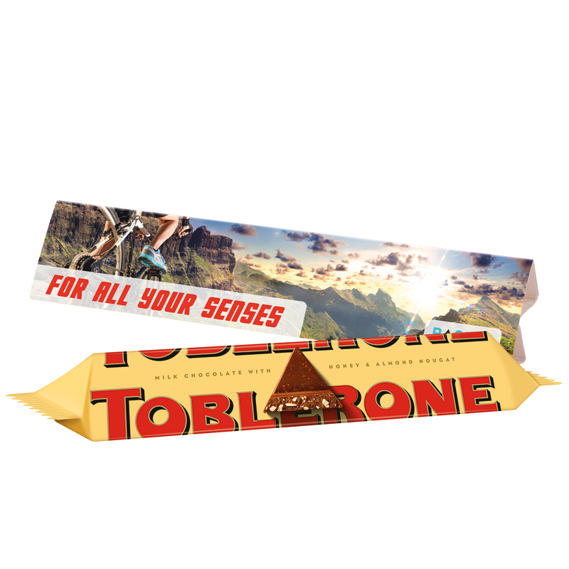 Bild Werbedreieck Long, Toblerone Riegel 35 g