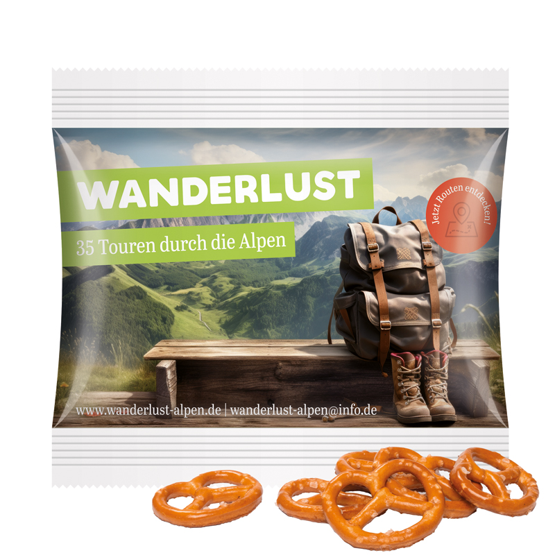 Bild Snack Miditüte, Knabbermix, Folie weiß