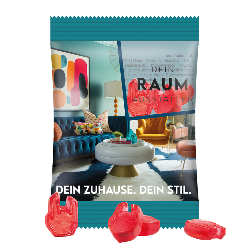 Bild Minitüte Sonderform, 15 g, Folie kompostierbar transparent, Trolli Fruchtgummi