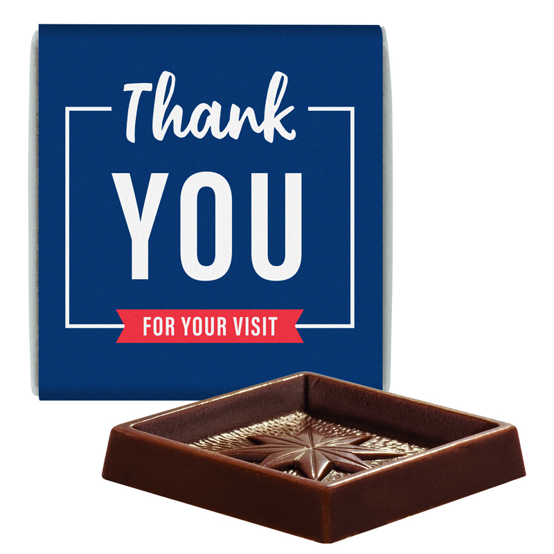 Bild Quadrat Täfelchen in Pergaminpapier, Alpenvollmilch