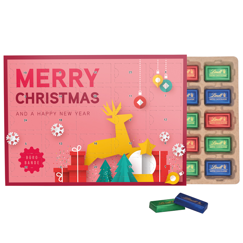 Bild Premium Tisch Adventskalender Eco Sarotti Schokotäfelchen