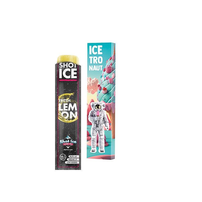 Bild Long Box, Shot Ice - Fresh Lemon 10,5% vol