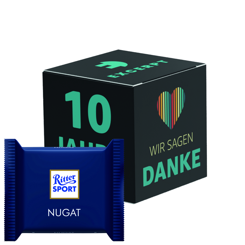 Bild Werbewürfel, Ritter SPORT mini Joghurt