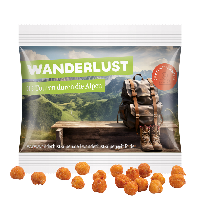 Bild Snack Miditüte, Knabbermix, Folie weiß