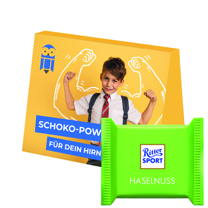 Bild Werbekarte Midi, Ritter SPORT mini Haselnuss