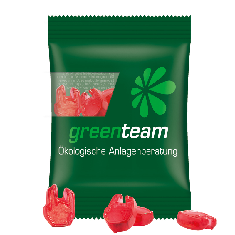 Bild Minitüte Sonderform, 15 g, Folie kompostierbar transparent, Trolli Fruchtgummi