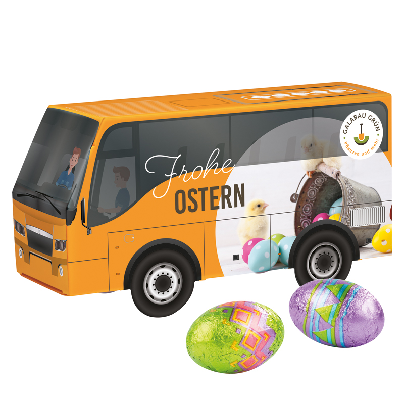 Bild 3D-Präsent Bus, Klett Schoko-Ostereier
