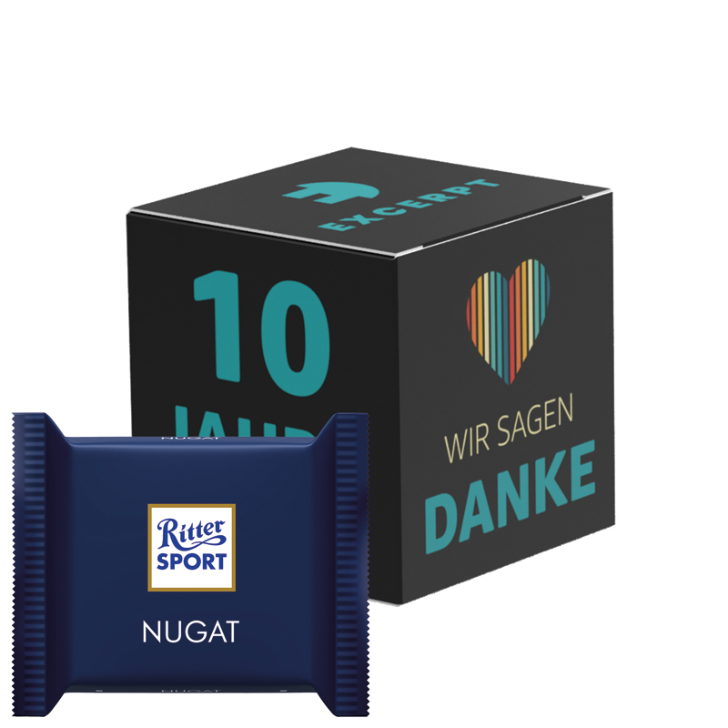 Bild Werbewürfel, Ritter SPORT mini Joghurt