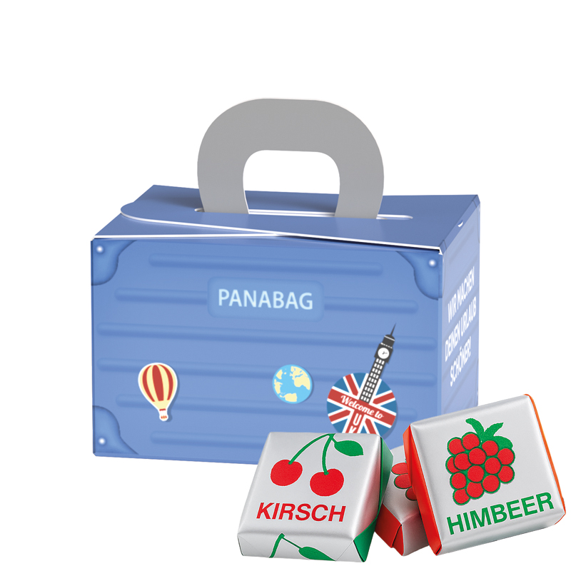 Bild Geschenkbox Mini Koffer, Lindt LINDOR Milchkugeln