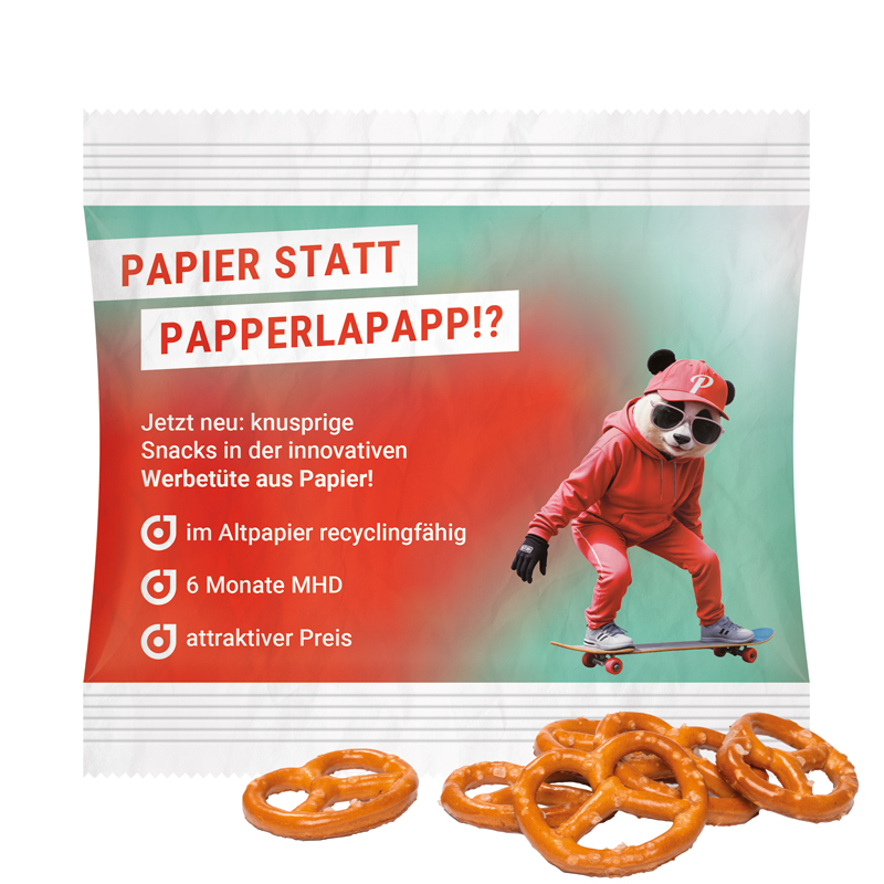 Bild Snack Miditüte, Knabbermix, Folie weiß