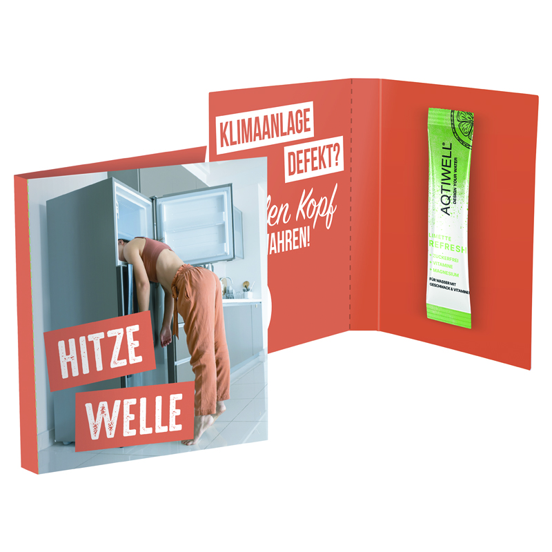 Bild Werbekarte Midi, Aqtiwell® ENERGY