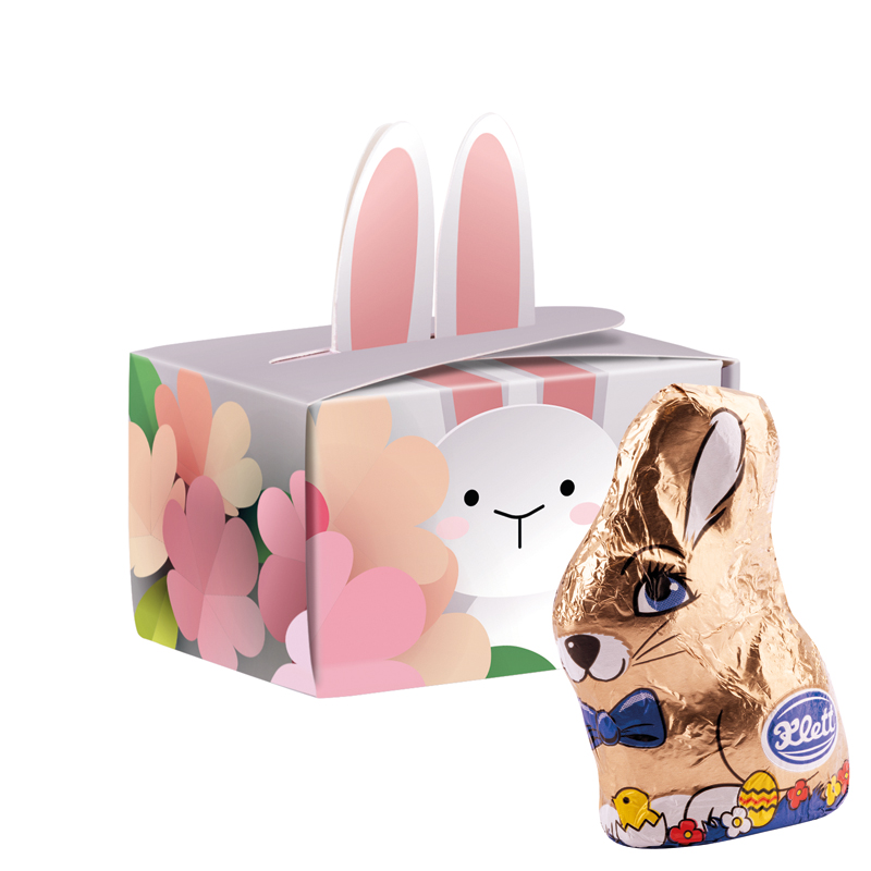 Bild Geschenkbox Mini Hasenohren, Lindt Schoko-Osterhase