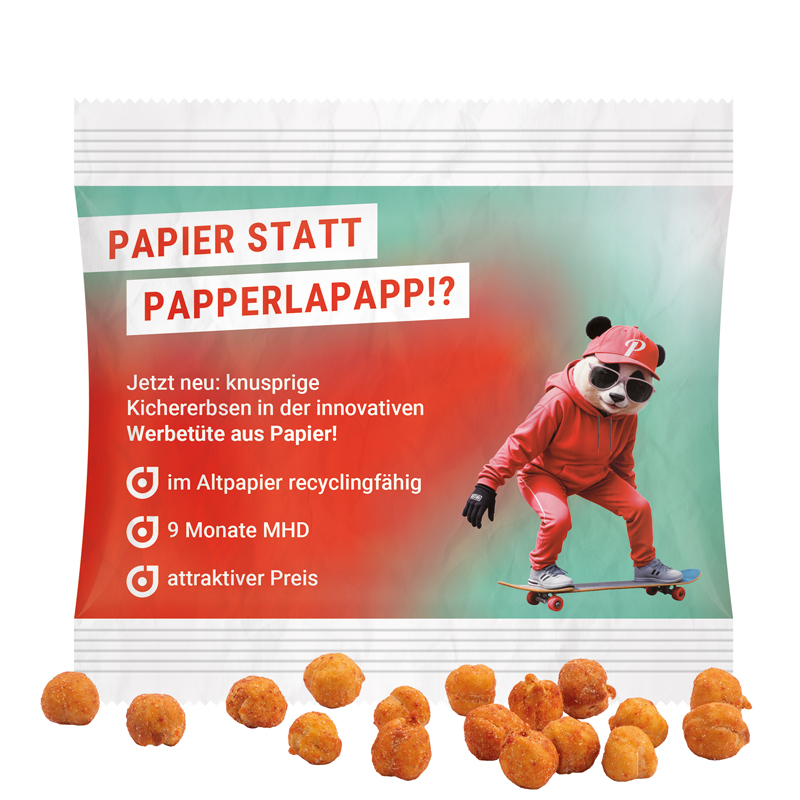 Bild Snack Miditüte, Knabbermix, Folie weiß
