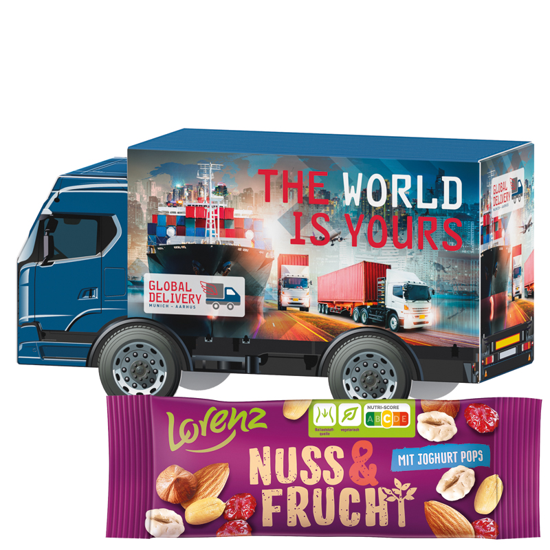 Bild 3D-Präsent LKW, Lorenz Nic Nac's Erdnüsse