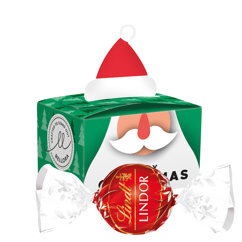 Bild Geschenkbox Mini Tanne, Lindt LINDOR Milchkugel