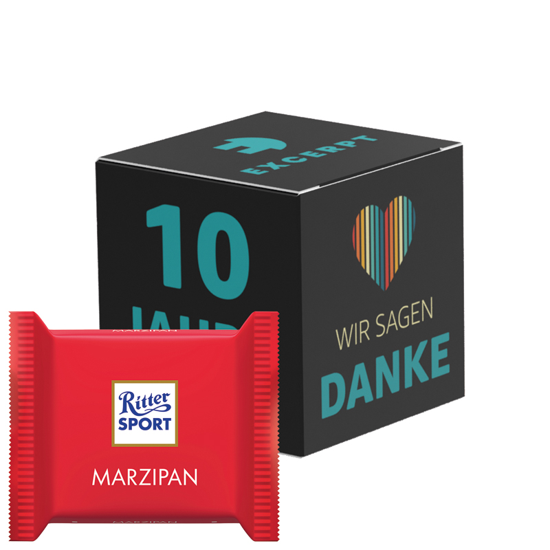 Bild Werbewürfel, Ritter SPORT mini Joghurt