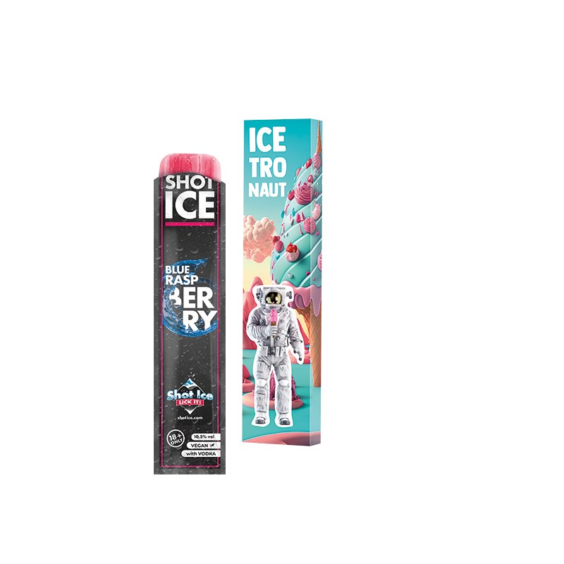 Bild Long Box, Shot Ice - Blue Raspberry 10,5% vol