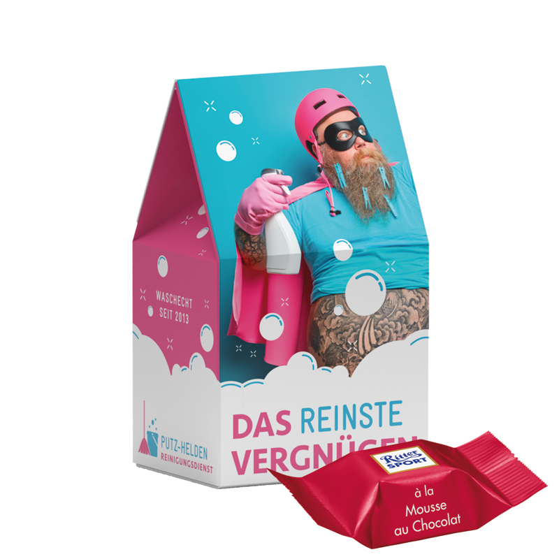 Bild Standbodenbox, Ritter SPORT Schokowürfel Mousse au Chocolate