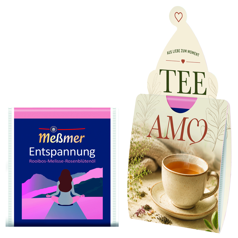 Bild Tee Amo Meßmer Tee Entspanung Rooibos, Melisse, Rosenblütentee