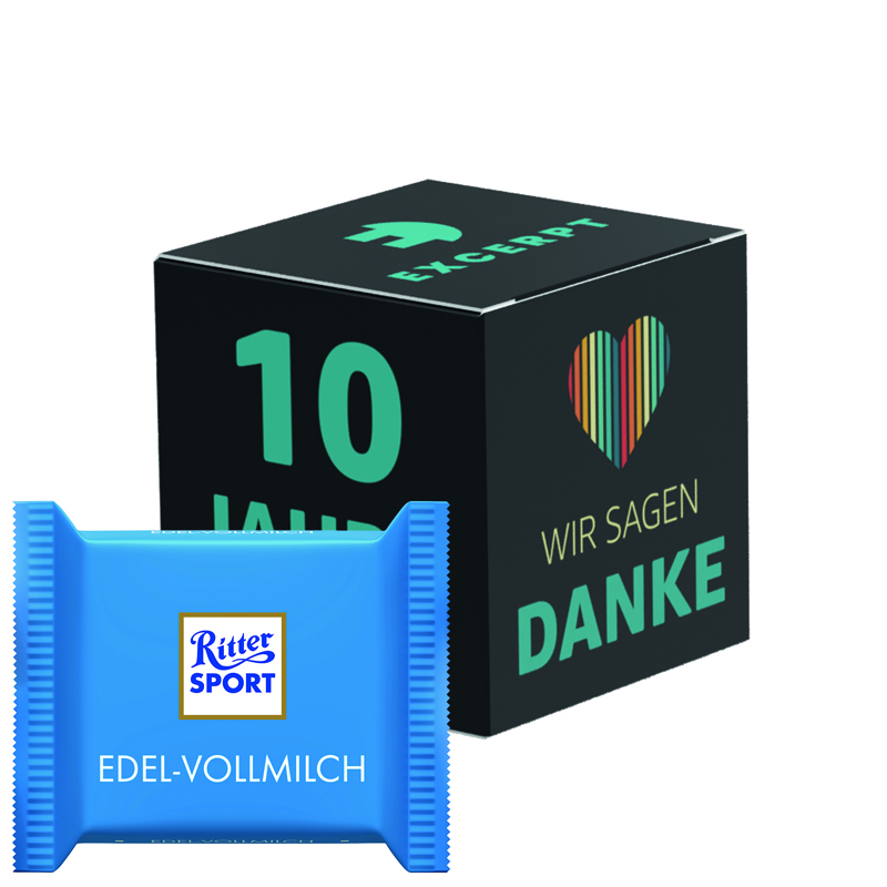 Bild Werbewürfel, Ritter SPORT mini Joghurt