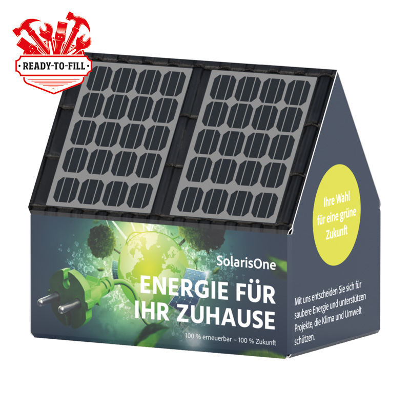 Bild 3D-Präsent Haus, kundengestelltes Füllgut