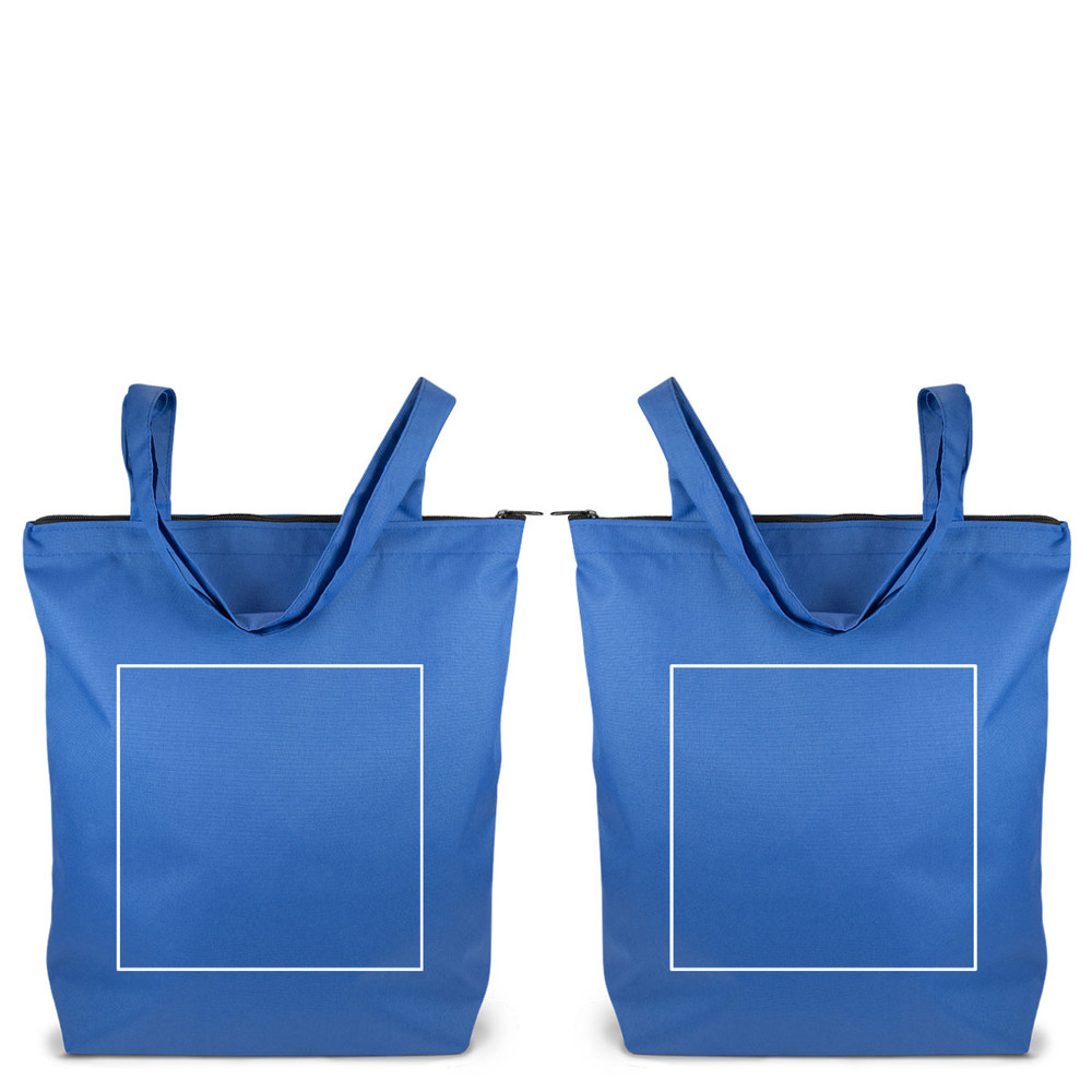 ATLANTA – Tasche aus 300D Polyester mit Reißverschluss und Bodenfalte | Königsblau