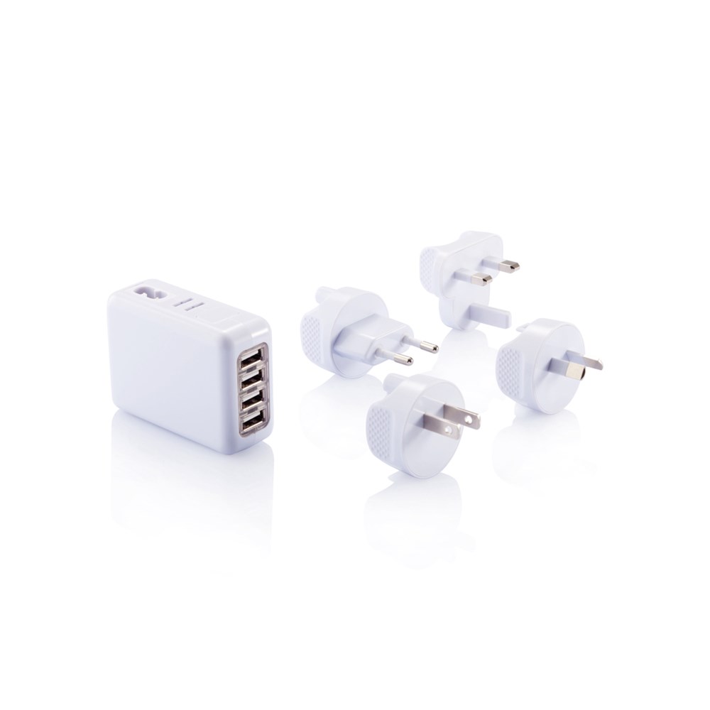 Bild Reiseadapter mit 4fachem USB Anschluss